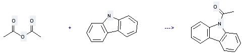Ethanone,1-(9H-carbazol-9-yl)- can be prepared by carbazole and acetic acid anhydride at the ambient temperature